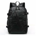 Sac à dos en cuir compact - Noir - Sac à dos Sac à dos pour ordinateur portable