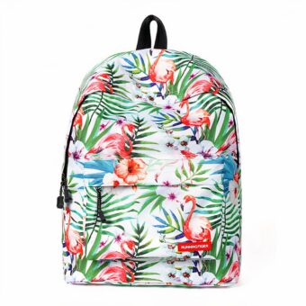 Sac à dos Flamant rose - Vert - Sac à dos scolaire Sac à dos