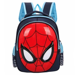 Sac à dos masque de Spiderman 3D - Bleu foncé - Sac à dos scolaire Sac à dos