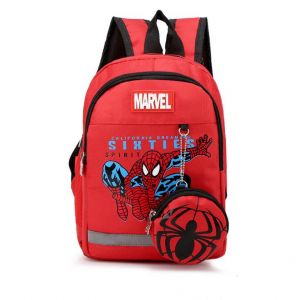 Sac à dos Spiderman effet jean - Rouge - Sac à dos pour enfants Sac à dos scolaire
