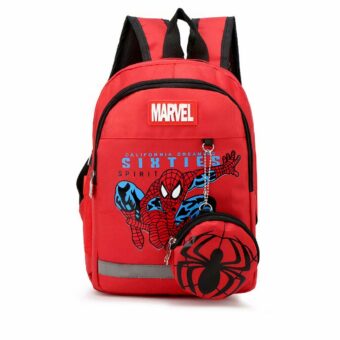 Sac à dos Spiderman effet jean - Rouge - Sac à dos pour enfants Sac à dos scolaire