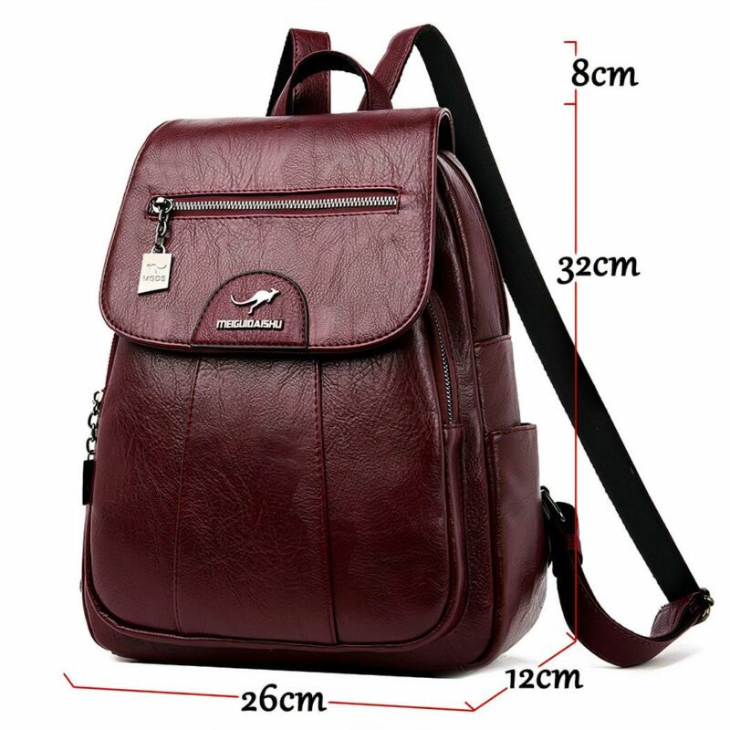 Sac à dos en cuir pour femmes Sac à dos