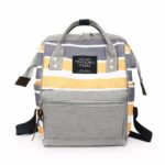 Sac à dos femme à rayures - S, Jaune - Sac à main Sac à dos