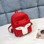 Sac à dos en similicuir renard - Rouge - Sac à main Sac à dos