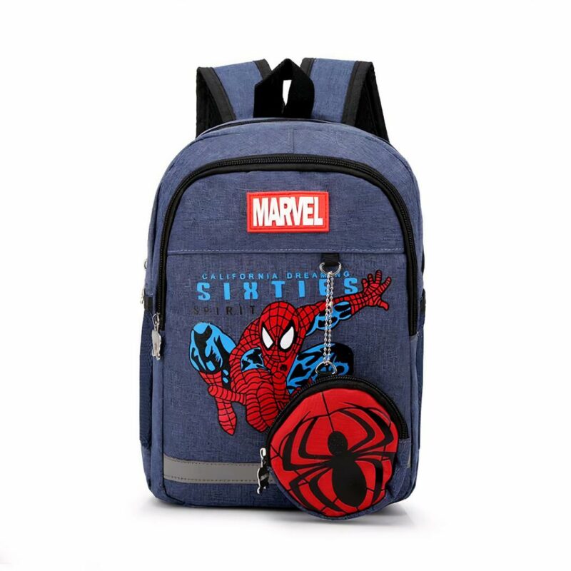 Sac à dos Spiderman effet jean - bleu foncé - Sac à dos scolaire Sac à dos pour enfants
