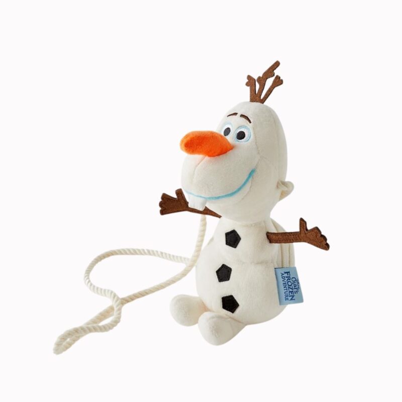 Sac à dos bandoulière Olaf en peluche sur fond blanc