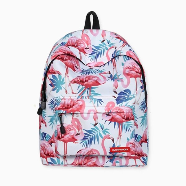 Découvrez ce magnifique sac à dos Flamant rose. Un sac d'école ou de voyage avec des bretelles ajustables pour s'adapter aux enfants et aux plus grands.