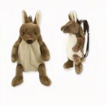 Sac à dos enfant peluche lapin, couleur marron. Bonne qualité et très tendance.