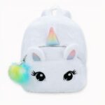 Sac à dos enfant tout doux licorne blanche. Bonne qualité et très tendance.