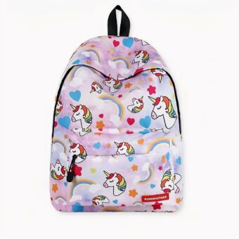 Sac à dos licorne et arc-en-ciel rose et d'autres couleurs disponible