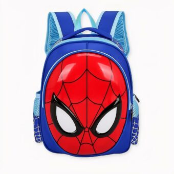 Sac à dos masque de Spiderman 3D couleur bleu, nonne qualité et très tendance.