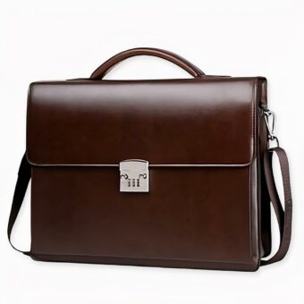 Sac cartable classique homme - Marron - Mallette Sac