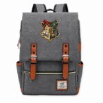 Sac à dos Harry Potter gris style collège vu de face