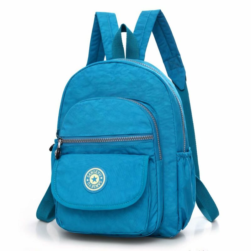 Sac à dos petit format en nylon - Bleu - Sac à dos de voyage Sac à dos