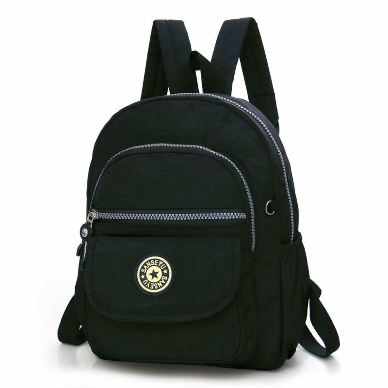 Sac à dos petit format en nylon - Noir - Sac à dos Sac à main