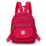 Sac à dos petit format en nylon - Rose - Sac à dos scolaire Sac à main