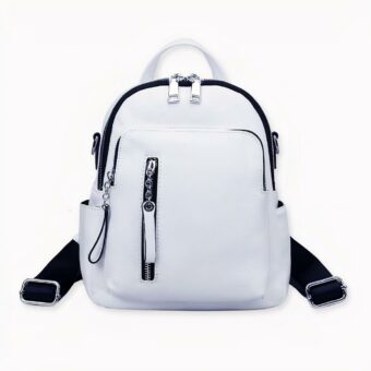 Un petit sac à dos en imitation cuir de très bonne qualité. Ce sac à l'allure sportswear super design et moderne sera très pratique. Ses nombreuses poches vous permettront d'emmener tout ce dont vous avez besoin sur votre dos.