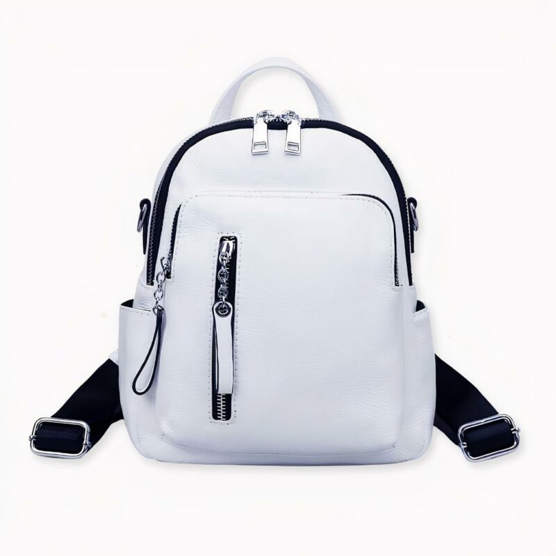 Un petit sac à dos en imitation cuir de très bonne qualité. Ce sac à l'allure sportswear super design et moderne sera très pratique. Ses nombreuses poches vous permettront d'emmener tout ce dont vous avez besoin sur votre dos.