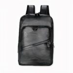 Sac à dos d'ordinateur en cuir - Noir - Sac à dos Sac à dos pour ordinateur portable