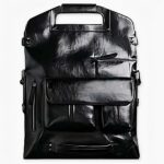Sac à dos en cuir design - Noir - Sac à main Cuir
