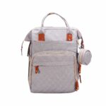 Sac à couches de voyage pour nouveau-né - Gris - Sac à main Sac