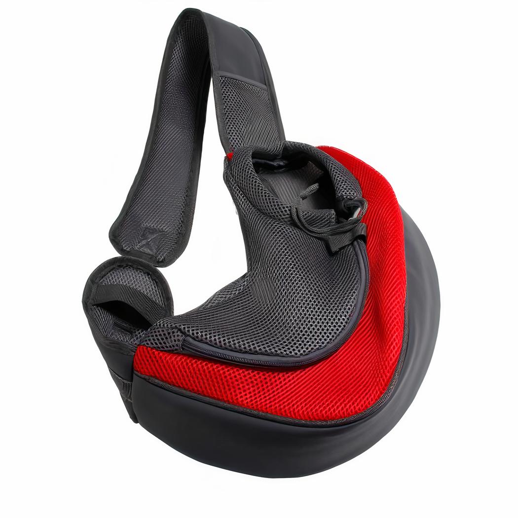 Sac à dos avec une seule bretelle pour chien - rouge,s