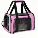 Sac à dos de voyage pour animal de compagnie - L, Rose - Chat Chien