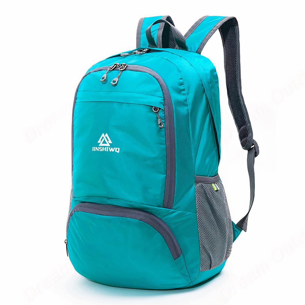 Sac à dos randonnée pliable en nylon étanche et léger - bleu-fonce