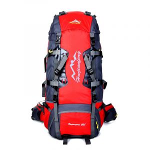 Grand sac à dos de randonnée (80L) - Rouge - Sac à dos de randonnée Randonnée