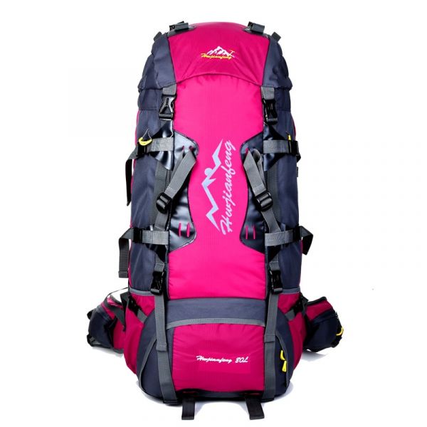Grand sac à dos de randonnée (80L) - Rose - Sac à dos de randonnée Randonnée