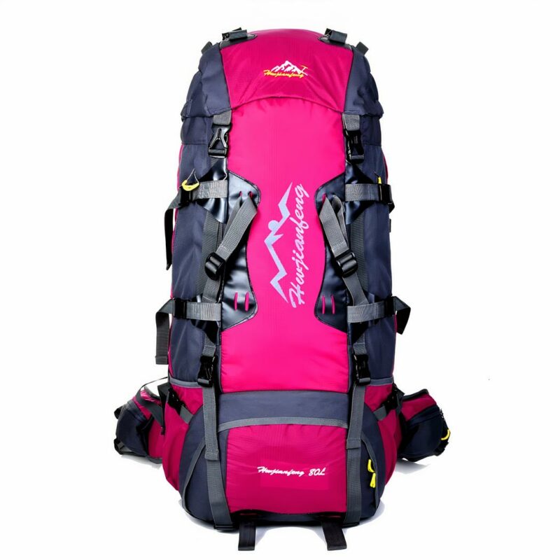 Grand sac à dos de randonnée (80L) - Rose - Sac à dos de randonnée Randonnée