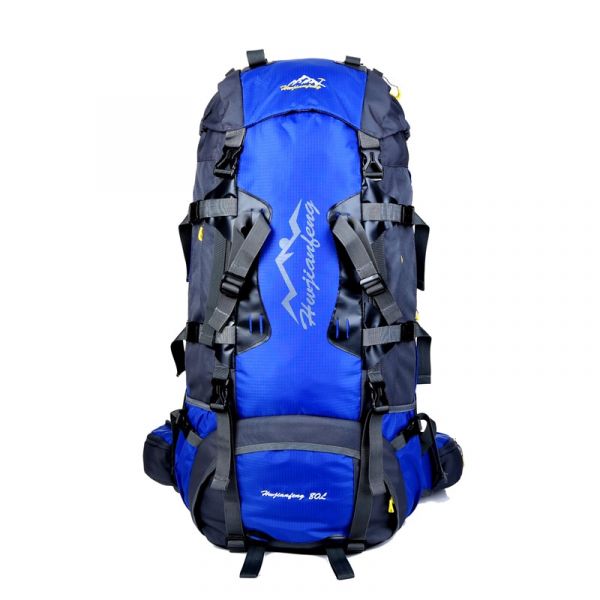 Grand sac à dos de randonnée (80L) - Bleu - Sac à dos Sac à dos de randonnée