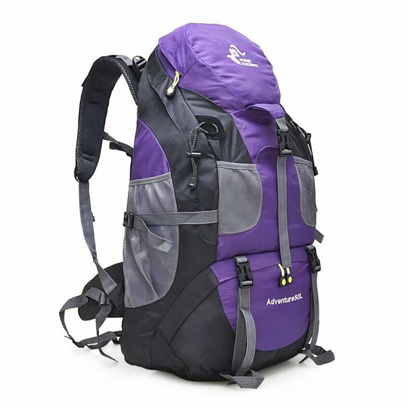 Sac à dos de randonnée, 50L - Violet - Sac à dos de randonnée Sac à dos