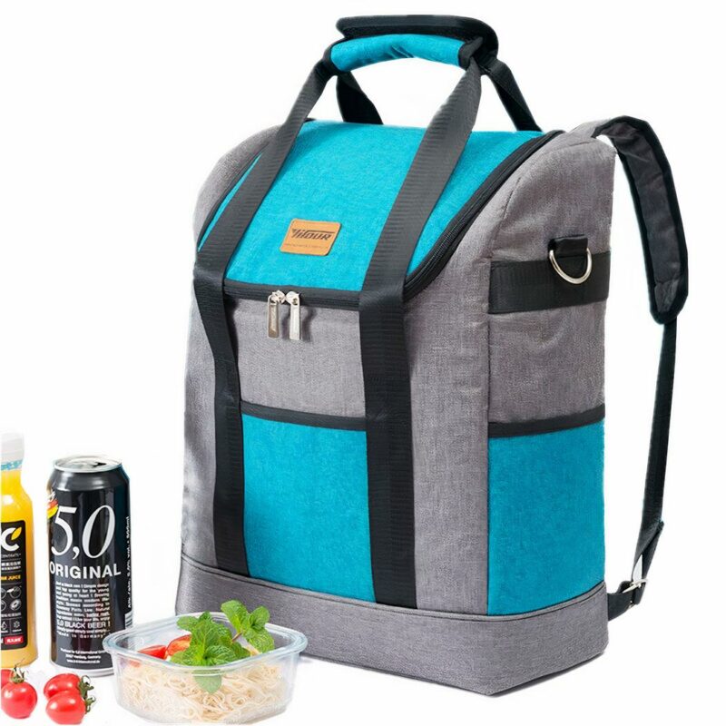 Sac à dos isotherme extra large bleu - Sac Boîte à déjeuner