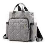 Sac à couches en nylon pour bébé - Gris - Couche Sac à langer