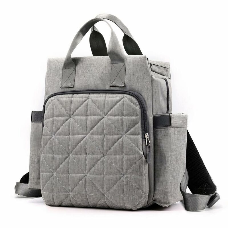 Sac à couches en nylon pour bébé - Gris - Couche Sac à langer