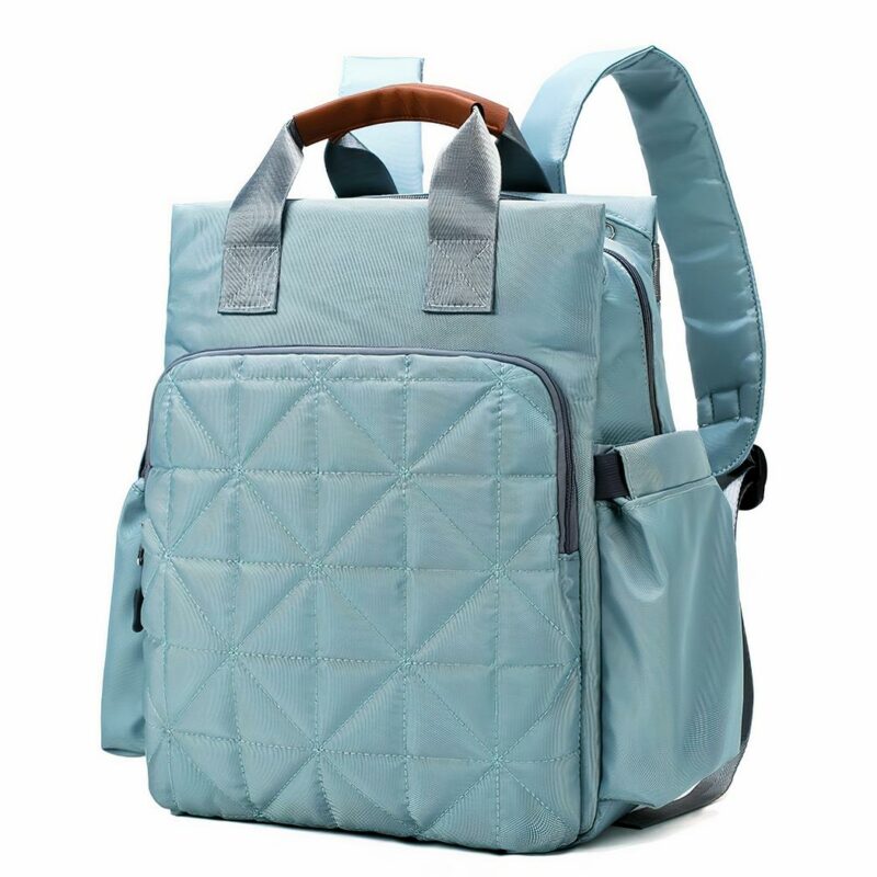Sac à couches en nylon pour bébé - Bleu - Couche Sac à dos