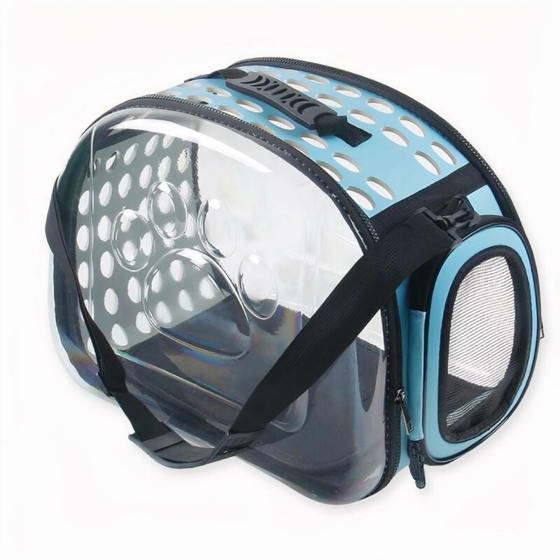 Ce sac de transport transparent pour chien et chat est la solution idéale pour emmener votre chien ou chat en promenade. Avec ses faces transparentes, votre compagnon verra le monde extérieur lors de la balade. Les nombreux trous l'aideront à bien respirer à l'intérieur du sac.