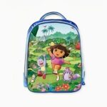 Sac à dos Dora sur le chemin de l'école. Bonne qualité et très pratique.