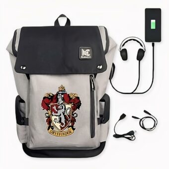Sac à dos Harry Potter, les 4 maisons - Rouge. Bonne qualité et très à la mode.