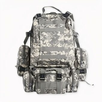 Sac à dos de voyage tactique - Gris militaire - Sac à dos Tactiques militaires