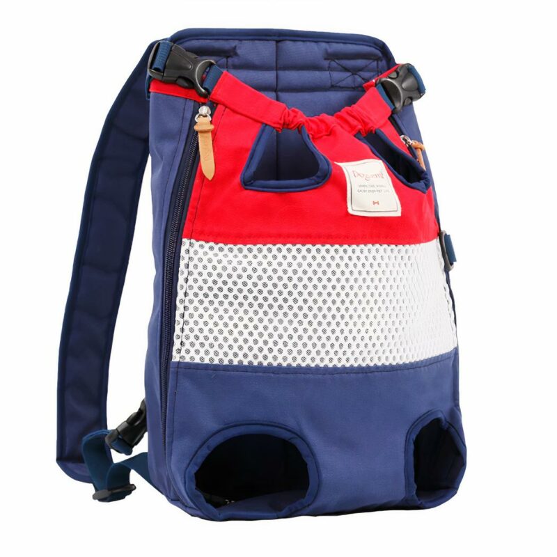 Sac à dos de transport pour animal petit et moyen gabarit - Rouge - Chien Chat