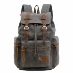 Sac à dos en toile pour homme - Gris - Sac à dos scolaire Sac à dos