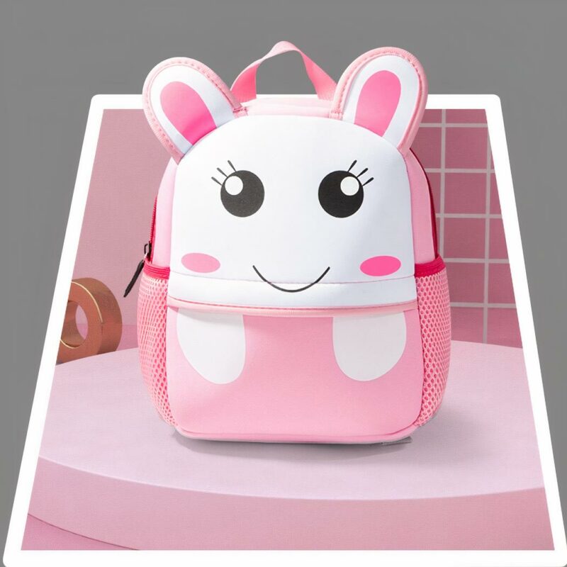 Sac à dos animaux 3D pour enfant - Blanc - Sac à dos scolaire Sac à dos pour enfants