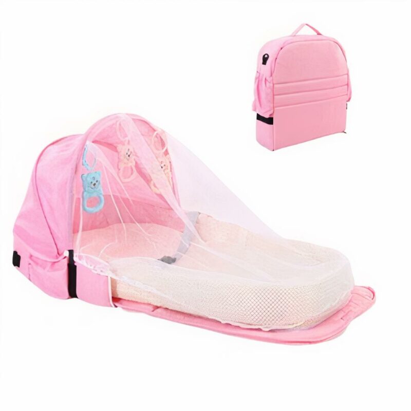 Sac berceau portable pour bébé - Rose - Lit bébé Les moustiques