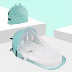 Sac berceau portable pour bébé - Vert - Lit bébé Lit bébé
