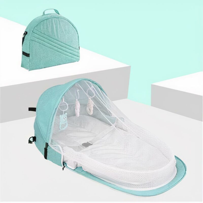 Sac berceau portable pour bébé - Vert - Lit bébé Lit bébé