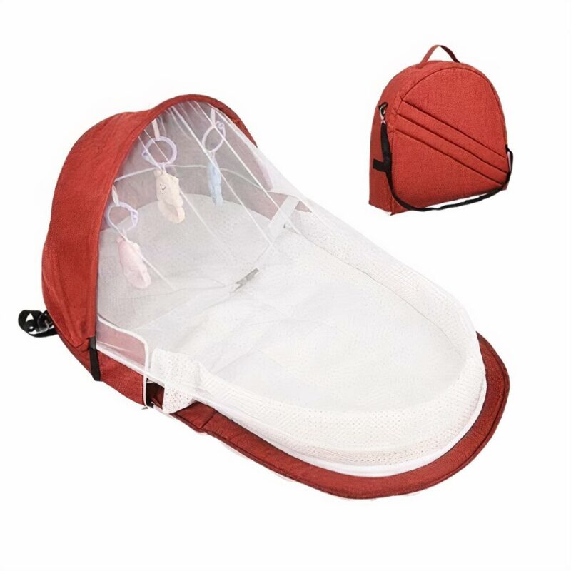 Sac berceau portable pour bébé - Rouge - Berceau Lit bébé
