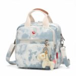 Sac à couches en toile pour maman - Bleu - Sac à main Couche