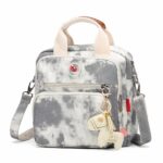 Sac à couches en toile pour maman - Gris - Sac à main Couche